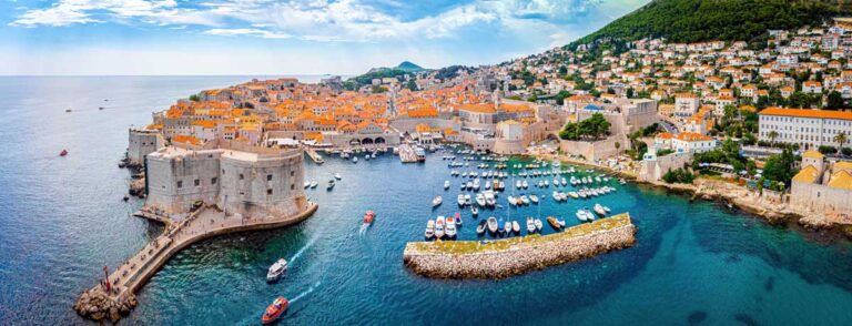 Aerial view of Dubrovnik