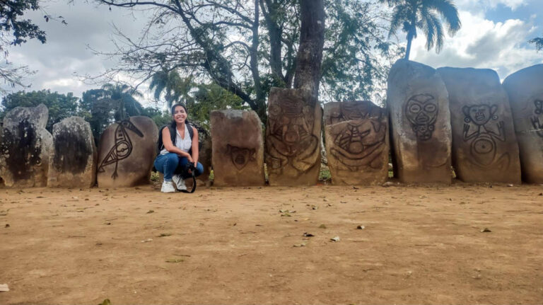 The author, Vanessa Ramos smiling for a photo in Caguana Ceremonial Park