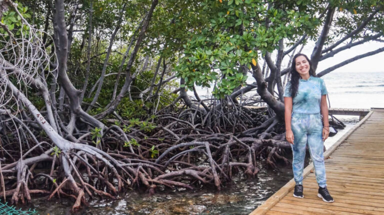 The author, Vanessa Ramos in Cayo Mata La Gata