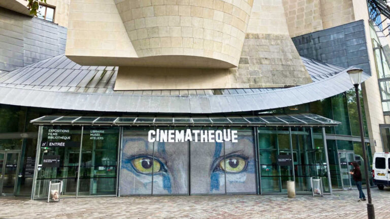 View of the entrance to Cinémathèque Française