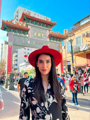 Clara during their visit in Chinatown Buenos Aires