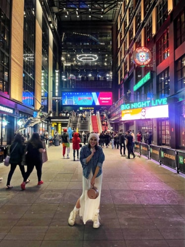 Claudicet Peña posing for a photo at TD Garden- Boston, MA