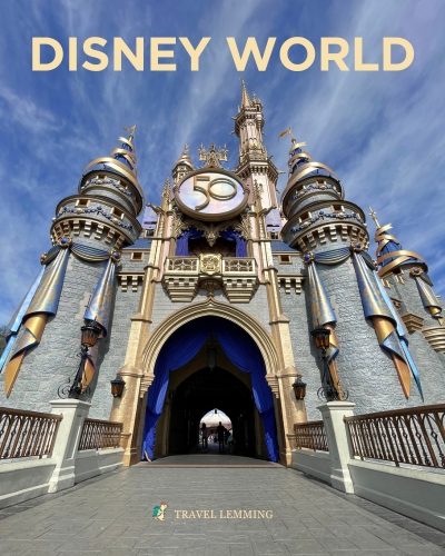 The Cinderella's castle in Disney Wolrd