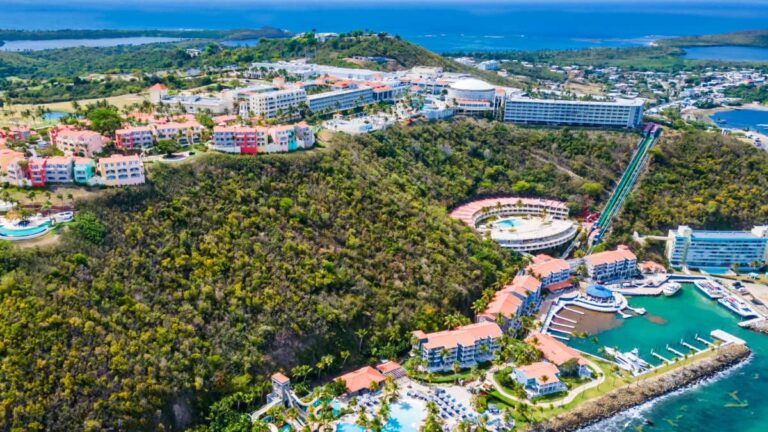 Aerial view of the El Conquistador Resort in Puerto Rico