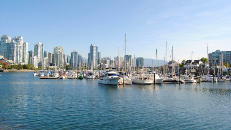 False Creek and Downtown Vancouver's high rises