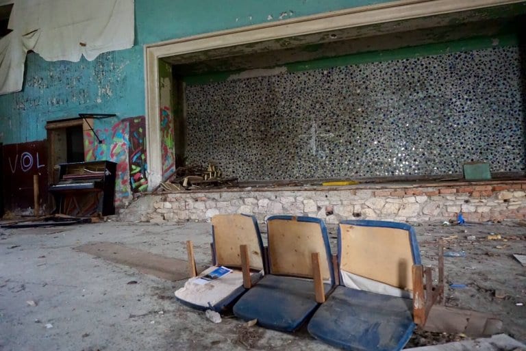An abandoned theatre in Gagra