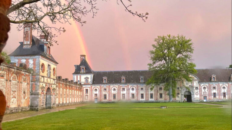 Château de Fleury view from the window when I Tried a Writing Retreat in the Stables of a French Castle