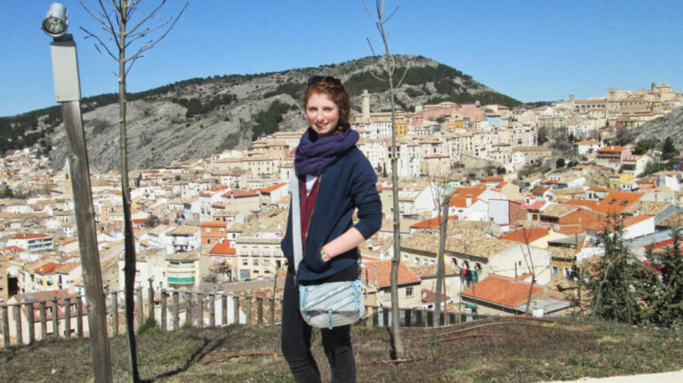 The author, Ruthie Walters smiling for a photo in Cuenca, Spain