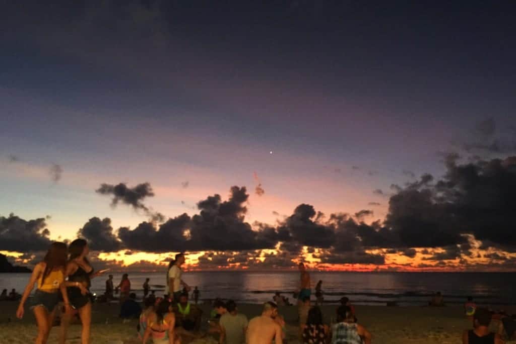 The Full Moon Party beach