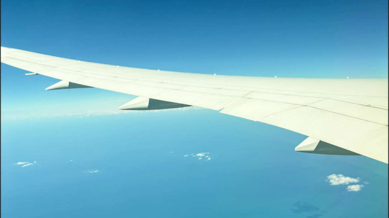 View from the window plane over Japan