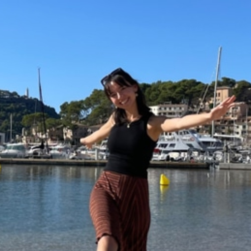 Lea Rose Allbaugh posing for a photo in Port de Soller