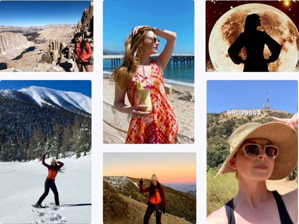 A photo collage of Los Angeles, California writers