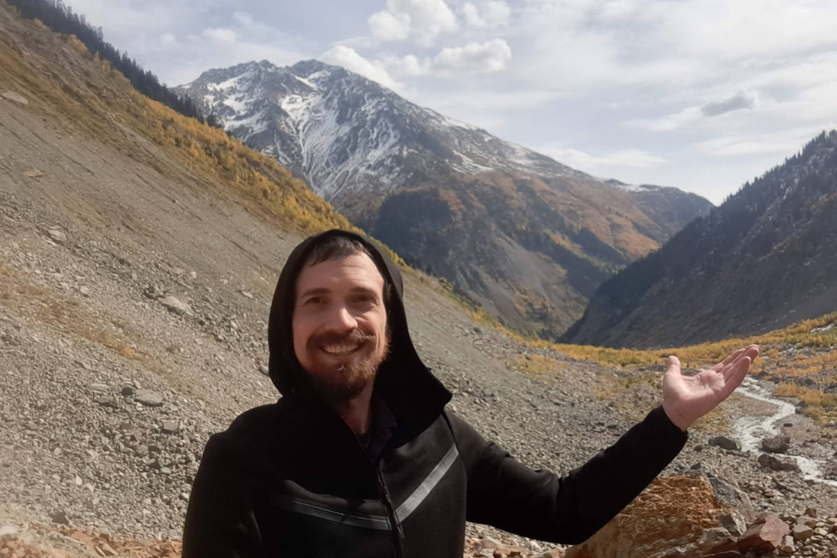 Travel Lemming writer, Matthew Reppond in Georgia near Mestia