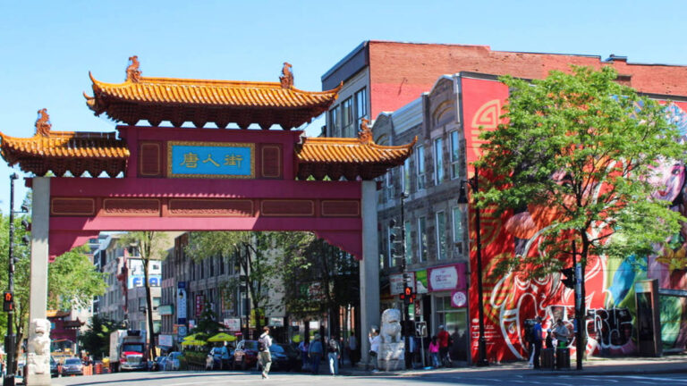 View at the entrance of Montreal’s Chinatown
