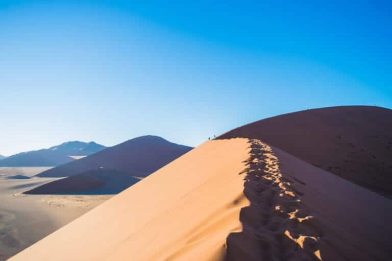 Sand dunes in Namibia