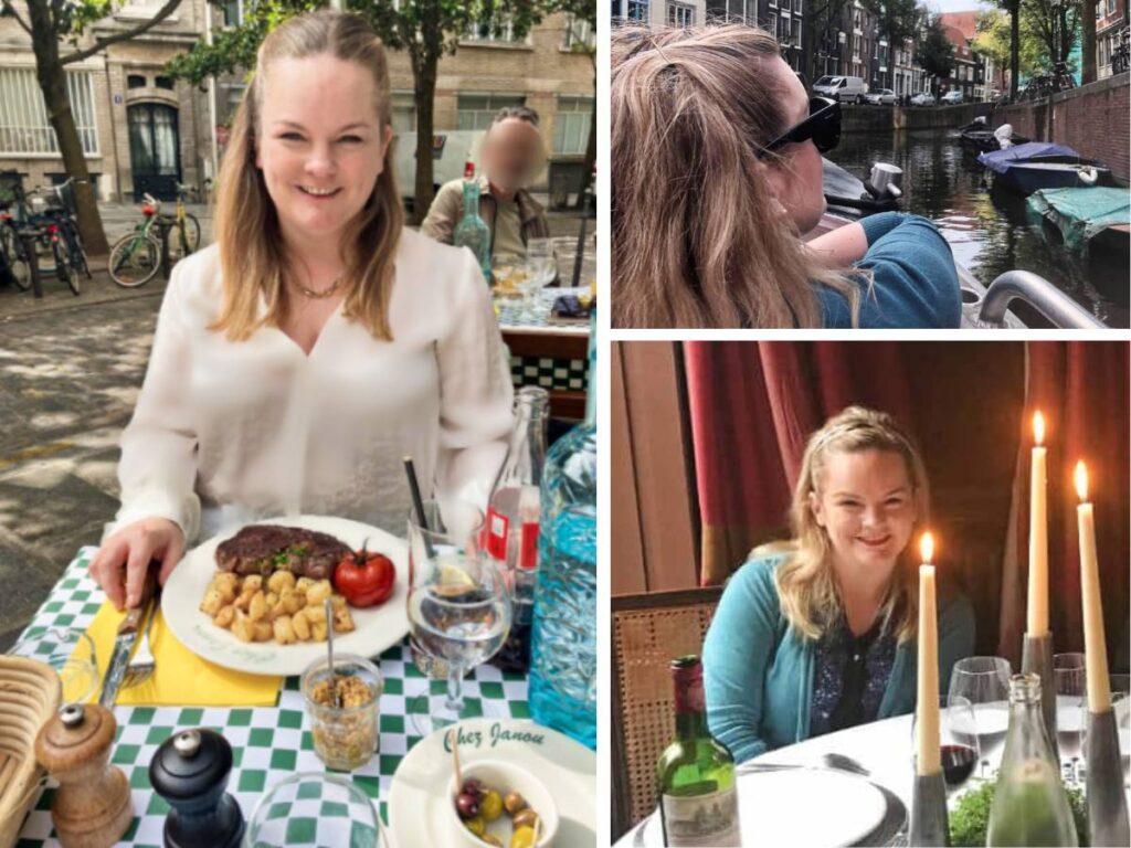 A photo collage of Paris, France writer