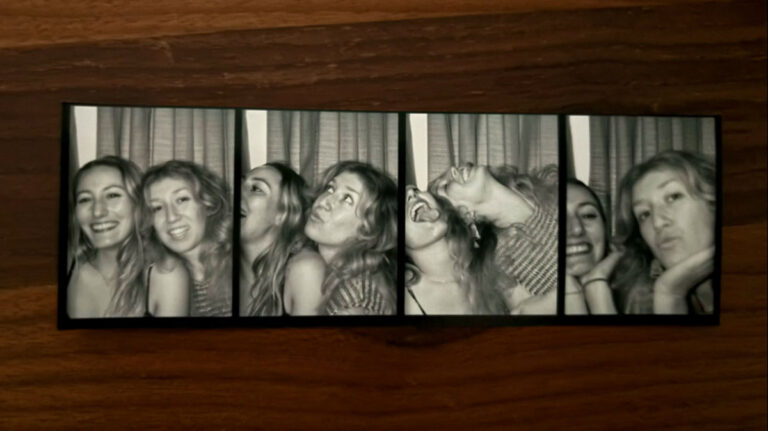 A photo strip of Travel Lemming Author Sky Ariella and her friend taken from North Star bar