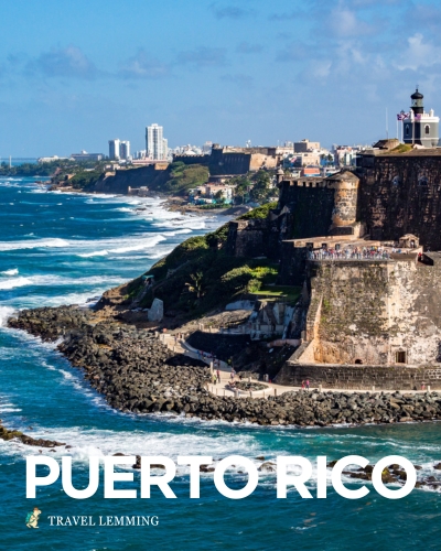 Aerial view of the Castillo San Felipe del Morro in Puerto Rico