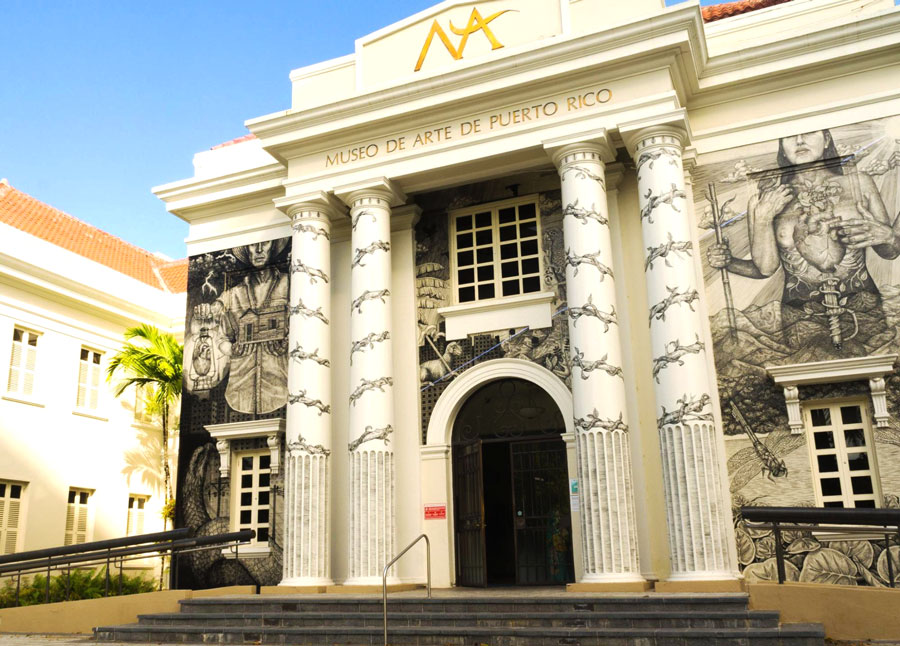 View of the entrance to Puerto Rico Museum of Art