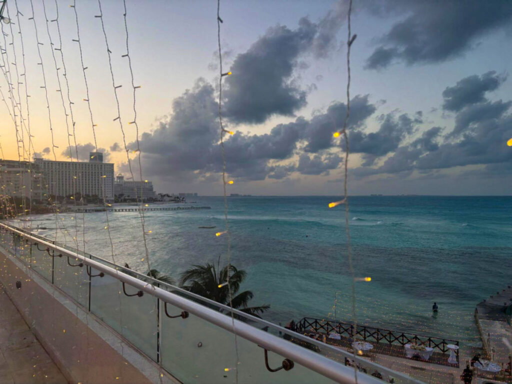 Ocean sunset views seen at Punta Vista rooftop