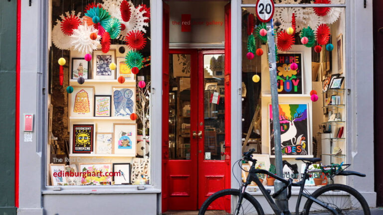 View of the Red Door Gallery entrance