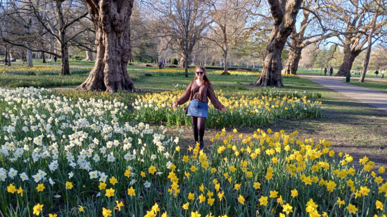 Ruthie Walters smiling for a photo in Bute Park