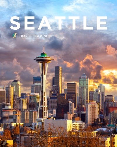 View of The Space Needle tower in Seattle, Washington