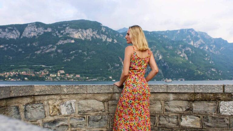 The author, Sky Ariella admiring the Lake Como