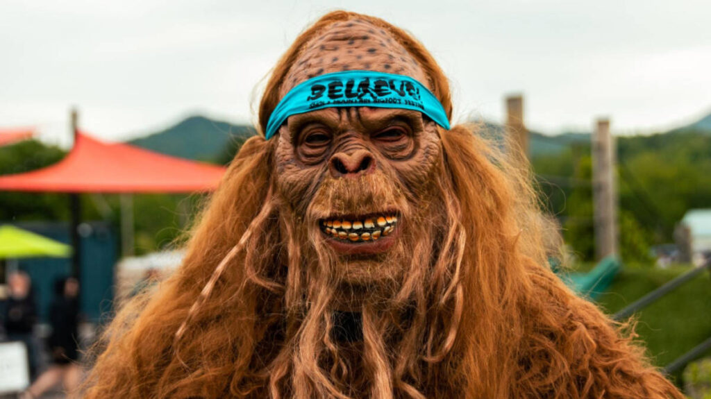 A bigfoot at the Smoky Mountain Bigfoot Festival