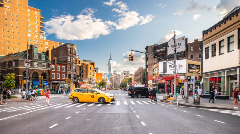 View on a street in Greenwich Village