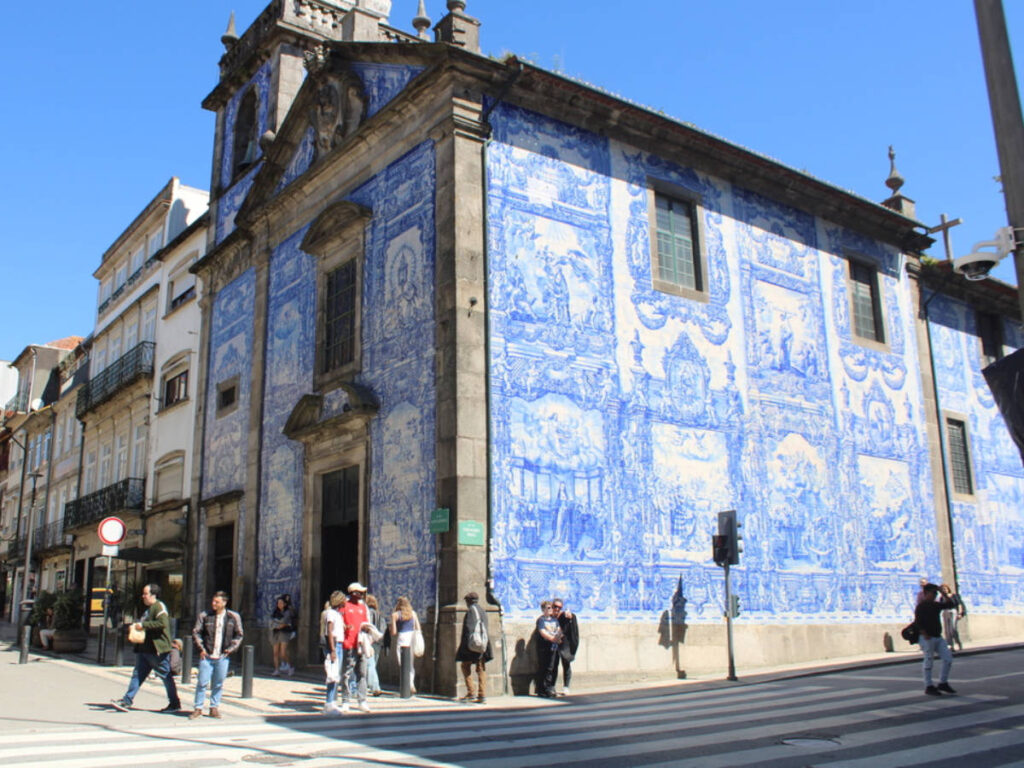 View of the mural on the exterior of The Chapel of Souls