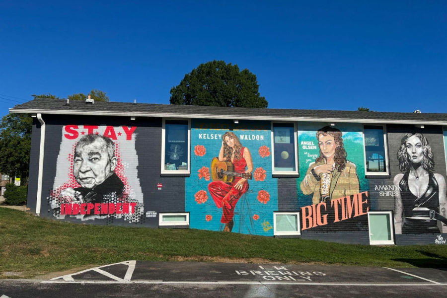 Murals at Grimey’s in East Nashville