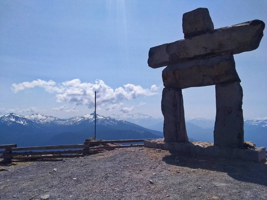 Overlooking view from the Inukshuk