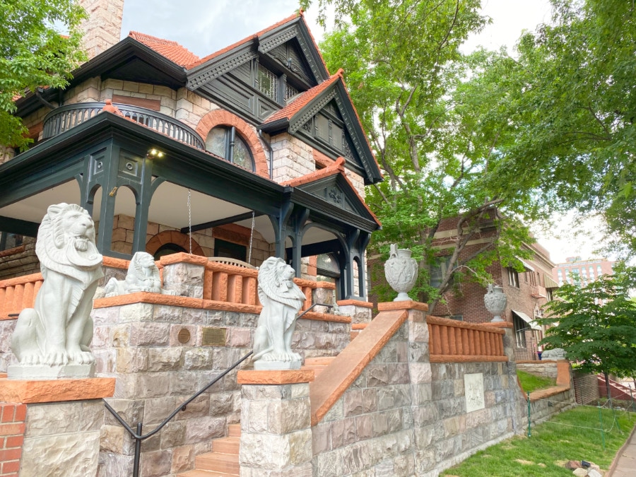 Exterior of the Molly Brown House in Denver Capitol Hill neighborhood