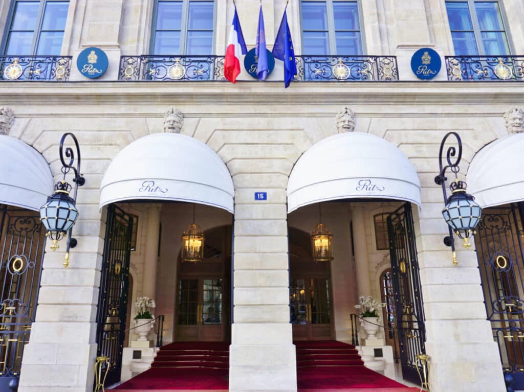 Exterior view of the Ritz Paris