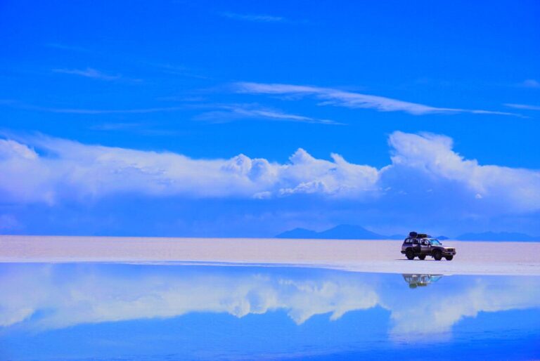 Reflection on the Uyuni Salt Flats
