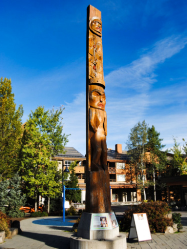 The totem pole in the First Nations