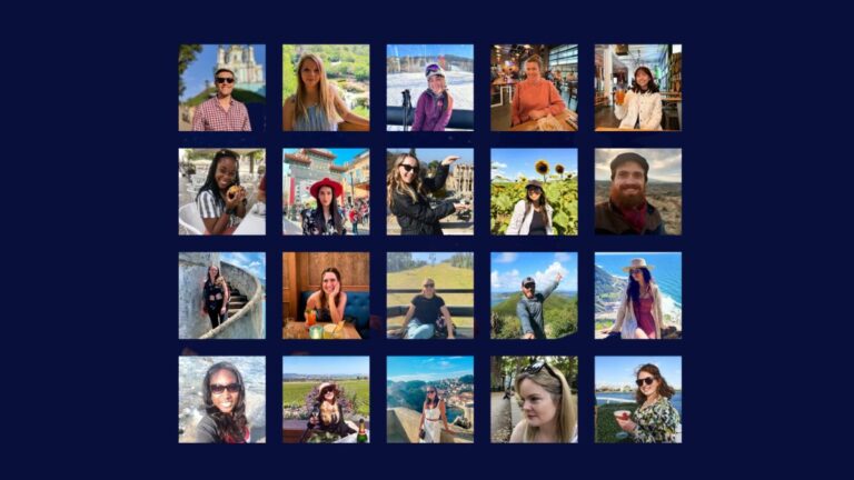 Collage of Travel Lemming's human creators