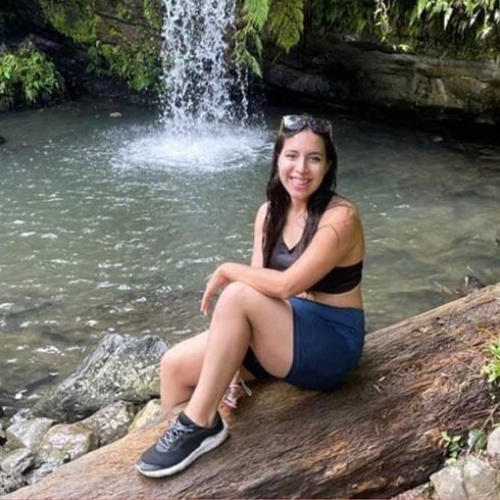 Vanessa Ramos posing for a photo in El Yunque National Forest