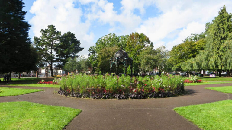 View of the greenery around the Victoria Park at Canton